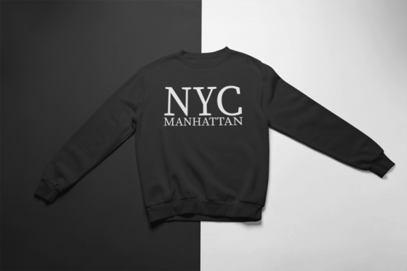 KIDSBEE Štýlová chlapčenská tepláková mikina Nyc Manhattan – čierna