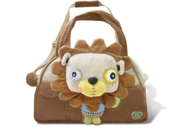 EcoSnoopers Štýlová detská taška Lev – hnedá