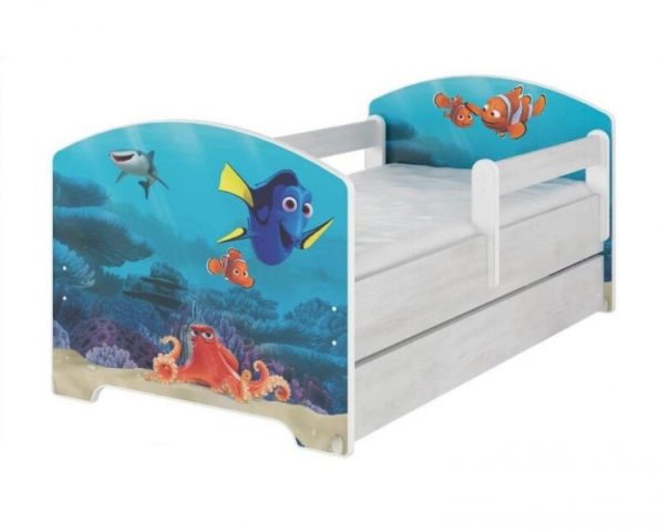 Babyboo Detská posteľ 140 x 70 cm – Dorry so šuflíkom