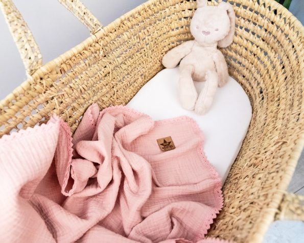 Baby Nellys Luxusná dvojvrstvová mušelínová detská deka