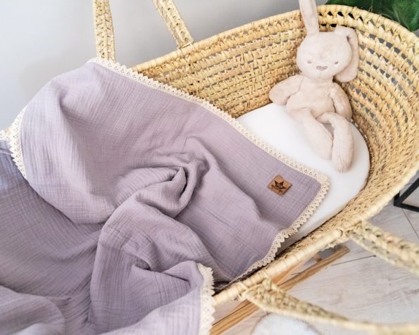 Baby Nellys Luxusná dvojvrstvová mušelínová detská deka