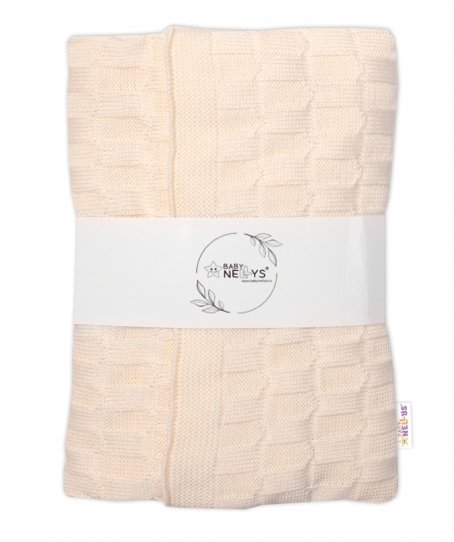 Luxusná bavlnená pletená deka