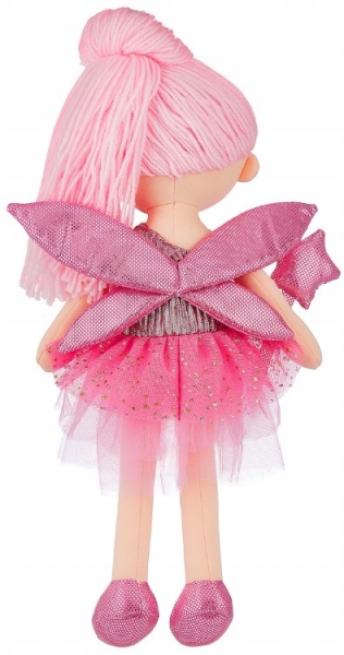 Handrová bábika Víla Jůlie – ružové šatičky