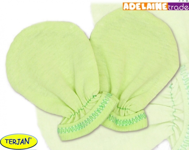 Rukavičky bavlna Terjan – zelené
