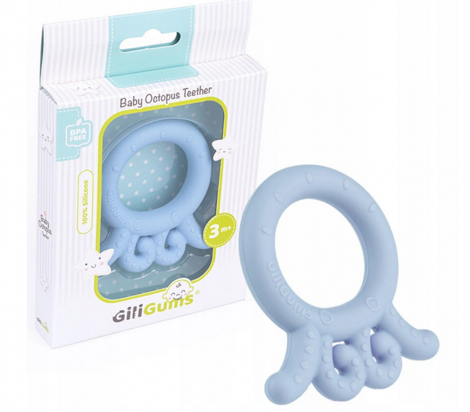 GiliGums Detské hryzátko Baby Octopus Teether
