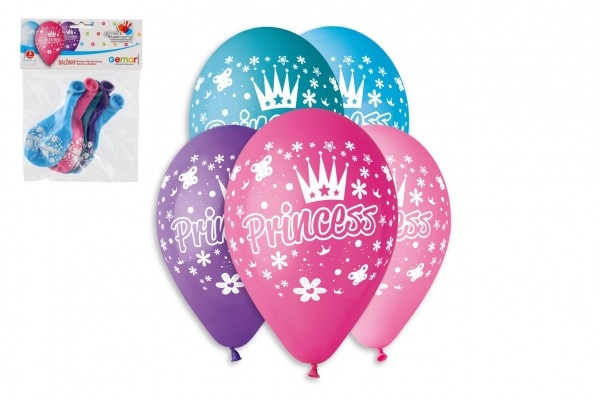 Balónik/Balonky nafukovacej princeznej 12“ priemer 30cm 5ks v sáčku