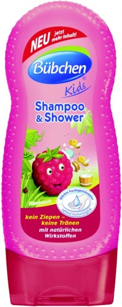 Bübchen detský šampón a sprchový gél Malina – 230ml