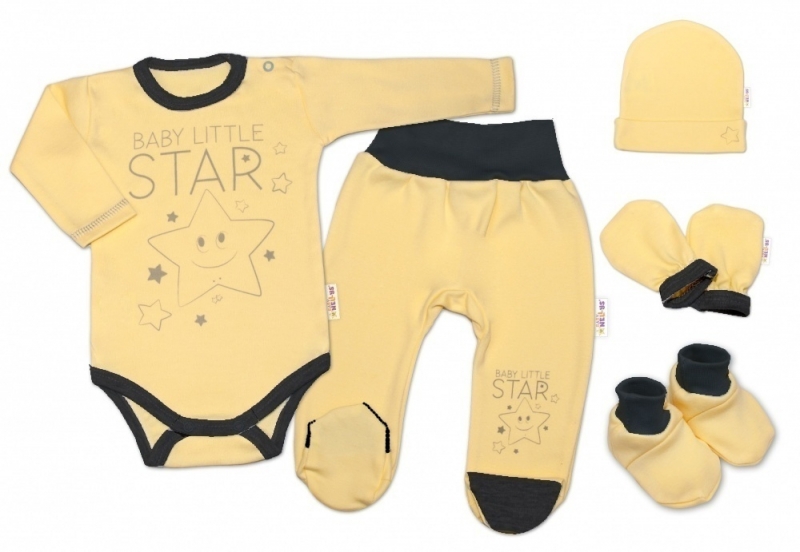 Baby Nellys Súpravička do pôrodnice Baby Little Star – žltá