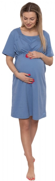 Be MaaMaa Dámska tehotenská/dojčiaca nočná košeľa Luna