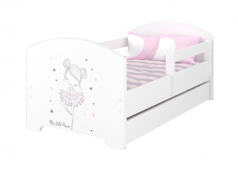 Babyboo Detská posteľ 140 x 70 cm – Baletka